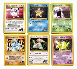Misty, Koga, Erika, ... Gym Challenge Set Vintage Pokemon Cards High Grade Lot - Image 1