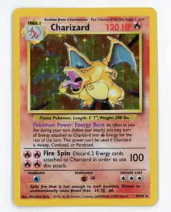 Charizard Holo - Pokemon 1999 Base Set #4 EX-MT+ / NM - Image 1