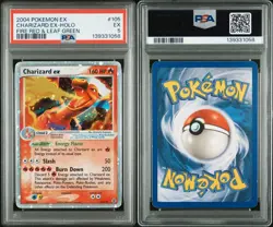 2004 Pokemon EX Fire Red & Leaf Green #105 Charizard EX Holo Rare PSA 5 EX - Image 3