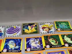 Vtg 1999 Pokemon Artbox Sticker Starter Lot of 48 Commons 4 Prisms 2 golds - Image 3