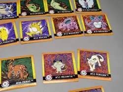 Vtg 1999 Pokemon Artbox Sticker Starter Lot of 48 Commons 4 Prisms 2 golds - Image 5