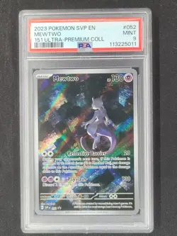 2023 Pokemon SVP EN 052 Mewtwo Promo 151 Ultra-Premium Collection PSA 9 mint - Image 1