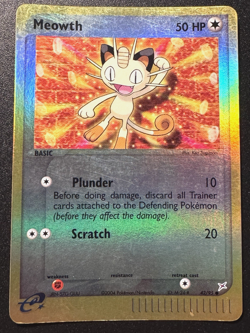 Meowth 42/95 EX Team Magma vs Team Aqua Pokemon Card Reverse Holo Foil Rare LP - Image 1