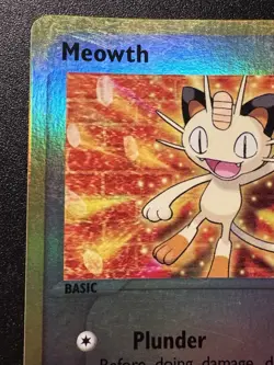 Meowth 42/95 EX Team Magma vs Team Aqua Pokemon Card Reverse Holo Foil Rare LP - Image 3