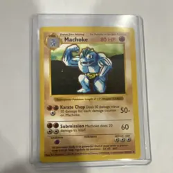 Pokemon Machoke 34/102 Base Set 80 HP Uncommon WOTC 1999 Regular - Image 1