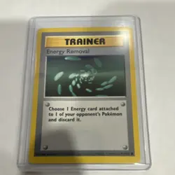 Pokemon Energy Removal 92/102 Base Set Common Trainer WOTC 1999 - Image 1