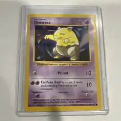 Pokemon Drowzee 49/102 Base Set Shadowless 50 HP Common WOTC 1999 1st Edition - Image 1