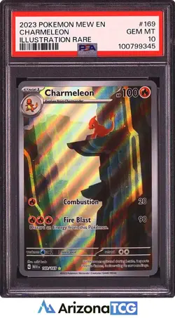 Pokemon 2023 Charmeleon 169/165 Illustration Rare 151 GEM MINT PSA 10 - Image 1