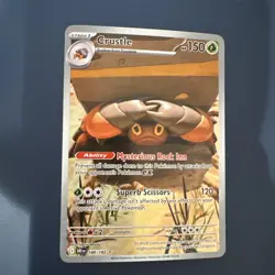 2025 Pokemon Destined Rivals Crustle Illustration Rare 186/182 NM - Image 1