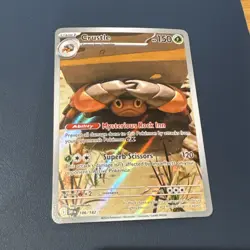 2025 Pokemon Destined Rivals Crustle Illustration Rare 186/182 NM - Image 2