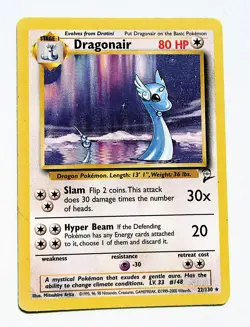 Dragonair Rare 22/130 - Base Set 2 - Vintage Pokemon Card - High Grade - Image 1