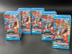 Lot of (5) Pokemon TCG Korean Mega Brave M1L Booster Boxes Sealed - Image 1