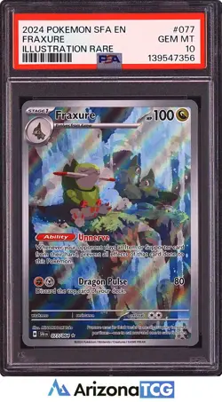 Pokemon 2024 Fraxure 077/064 Illustration Rare Shrouded Fable GEM MINT PSA 10 - Image 1