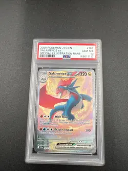 2025 POKEMON JTG PT-JOURNEY TOGETHER #187 SALAMENCE EX PSA 10 - Image 1