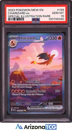 Pokemon 2023 Charizard ex 199/165 Special Illustration Rare 151 GEM MINT PSA 10 - Image 1