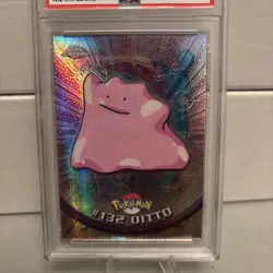 2000 TOPPS CHROME POKEMON T.V. SPECTRA #132 DITTO PSA 10 POP 23 - Image 2