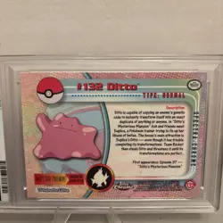 2000 TOPPS CHROME POKEMON T.V. SPECTRA #132 DITTO PSA 10 POP 23 - Image 3