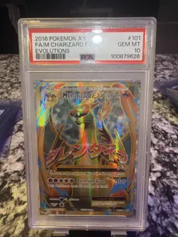 2016 Pokemon XY FA/M Charizard EX Evolutions (Full Art) 101/108 Holo PSA 10 - Image 1