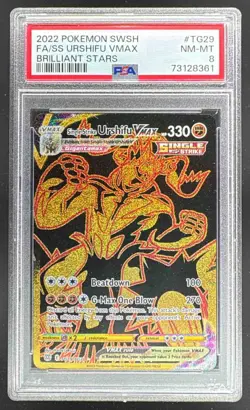 Single Strike Urshifu VMAX 2022 Pokemon Sword Shield Brilliant Stars #TG29 PSA 8 - Image 1
