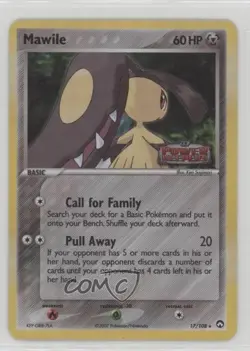 Mawile Reverse Foil Pokemon EX Power Keepers #17 2007 - Image 1
