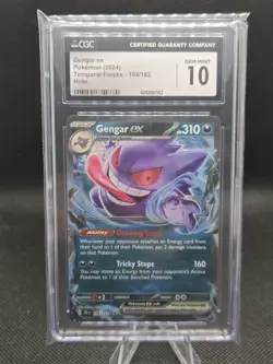 Gengar ex 104/162 Pokemon Temporal Forces - CGC Gem Mint 10 - Image 1
