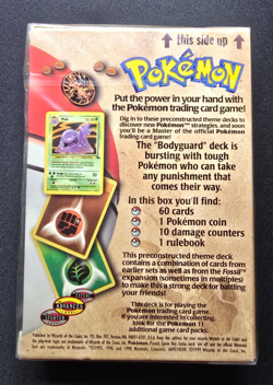 Pokemon TCG 1999 Fossil Bodyguard Theme Deck Sealed WOTC Vintage - Image 2