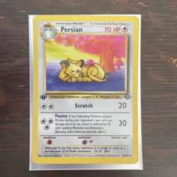 Pokemon Jungle 1st Edition Persian 42/64 Non Holo LP - Image 1