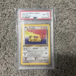 1999 Pokemon Jungle Persian 1st Edition #42/64 PSA 8 NM-MT WOTC Vintage TCG - Image 1