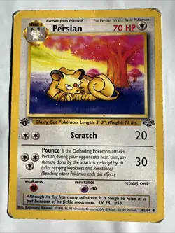 [MP] Pokemon Jungle Set Persian 42/64 WOTC 1999 1st Edition Rare - Image 1