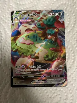 Pokemon TCG Snorlax VMAX Sword & Shield Base Set 142/202 - Image 1