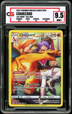 2022 Pokemon Lost Origin English Trainer Gallery TG03 HOLO Charizard ~ CG 9.5 - Image 1