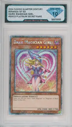 Yugioh Quarter Century Bonanza DARK MAGICIAN GIRL #RA03-En123 💎 DSG 10 Gem Mint - Image 1