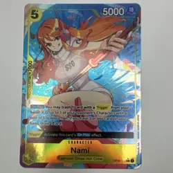 Bandai Nami OP08-106 Special Holo 5000 Power Cost 5 Egghead One Piece CCG - Image 1