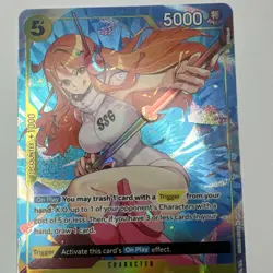 Bandai Nami OP08-106 Special Holo 5000 Power Cost 5 Egghead One Piece CCG - Image 3