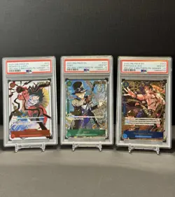 Luffy Sabo Ace WINNER One Piece 3rd Anniversary 3 Brothers Sequential PSA 10 - Image 1