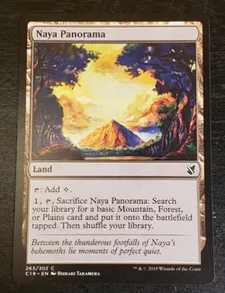 1x Naya Panorama Commander 2019 Mtg Magic Gathering Card Colorless Land 263 - Image 1