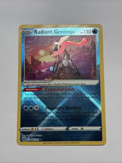 Pokemon TCG Radiant Greninja 046/189 Astral Radiance Holo Rare Card - Image 1