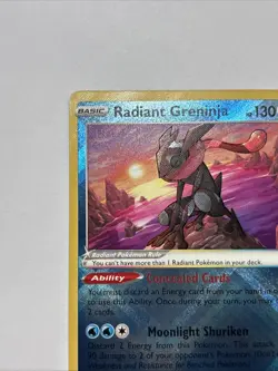Pokemon TCG Radiant Greninja 046/189 Astral Radiance Holo Rare Card - Image 3