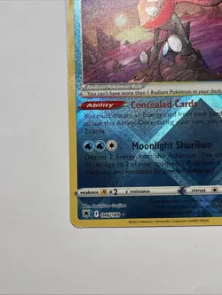 Pokemon TCG Radiant Greninja 046/189 Astral Radiance Holo Rare Card - Image 5