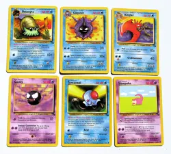 Gastly, Cloyster, Kingler ... Fossil Set Vintage Pokemon Cards - High Grade Lot - Image 1