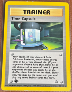 POKEMON NEO GENESIS 1ST EDITION TIME CAPSULE 90/111 CARD - Image 1