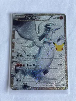 Pokemon TCG Reshiram Full Art 25th Anniversary Celebrations Card 113/114 - Image 2