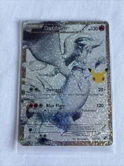 Pokemon TCG Reshiram Full Art 25th Anniversary Celebrations Card 113/114 - Image 3