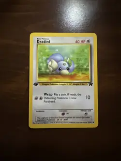 Pokemon Card 1ST EDITION Dratini Team Rocket 53/82 WotC Vintage 2000 Lp - Image 1
