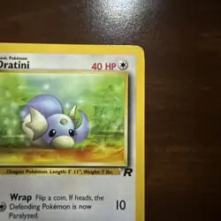 Pokemon Card 1ST EDITION Dratini Team Rocket 53/82 WotC Vintage 2000 Lp - Image 3