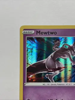 Pokemon Mewtwo TCG Holo Rare Card 056/172 SWSH Trick or Trade Halloween Stamp - Image 3