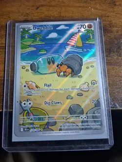 Pokemon TCG Dwebbble Illustration Rare Card 129/086 Black Bolt Series NM - Image 1