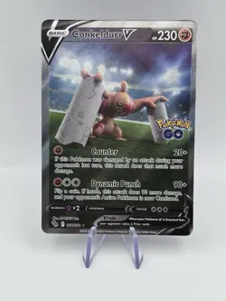 Pokemon TCG Conkeldurr v Alt Art Holo Ultra Rare Card Pokemon Go 074/078 - Image 1