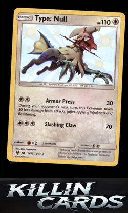 Type: Null SV45/SV94 Pokemon Shiny Holo Rare Hidden Fates: Shiny Vault Card NM - Image 1
