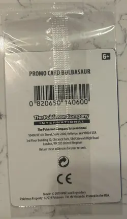 Bulbasaur SM198 SM Promo Holo 70 HP Pokemon Card In-Store Event English - Image 2